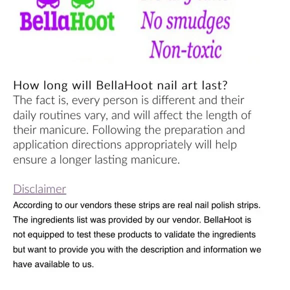 Bella Hoot Premium Polish Confetti Lime Cupcake Nail Polish Strips - Picture 4 of 5